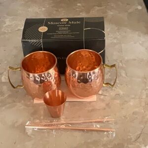 Moscow Mule Copper Mug Set by